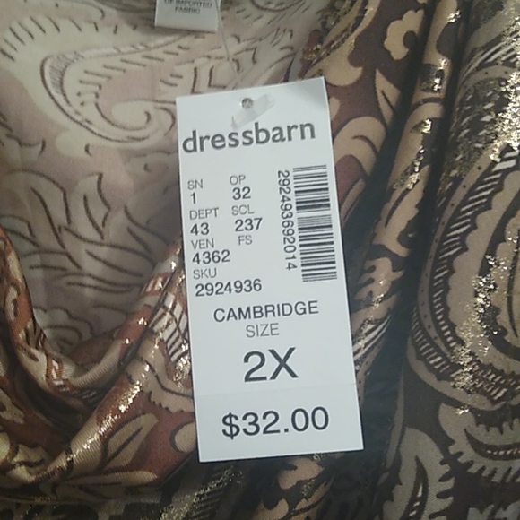 Woman's dress barn sleeve-less shirt Cambridge design - Picture 3 of 4
